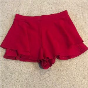 Red shorts